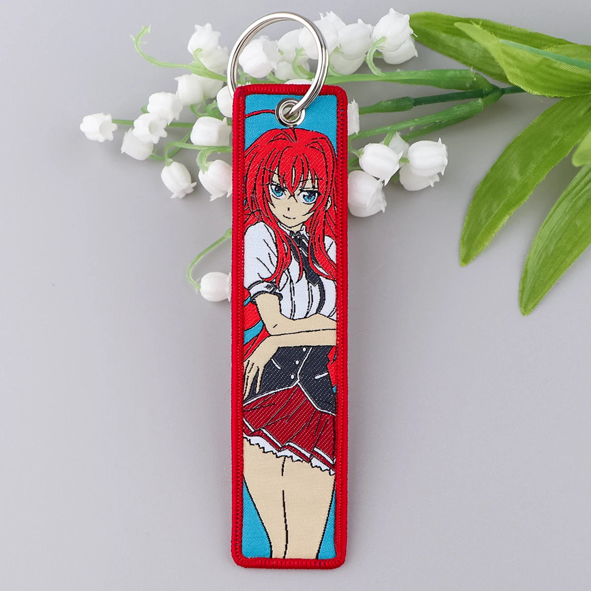 Anime Embroidered Jet Tag Keychain™