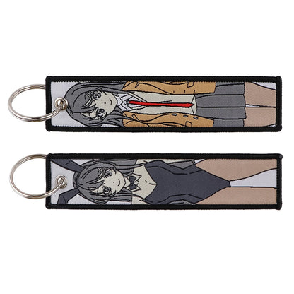 Anime Embroidered Jet Tag Keychain™