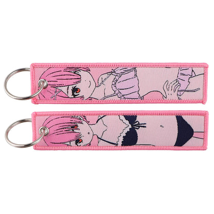 Anime Embroidered Jet Tag Keychain™