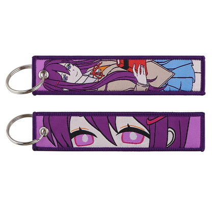 Anime Embroidered Jet Tag Keychain™