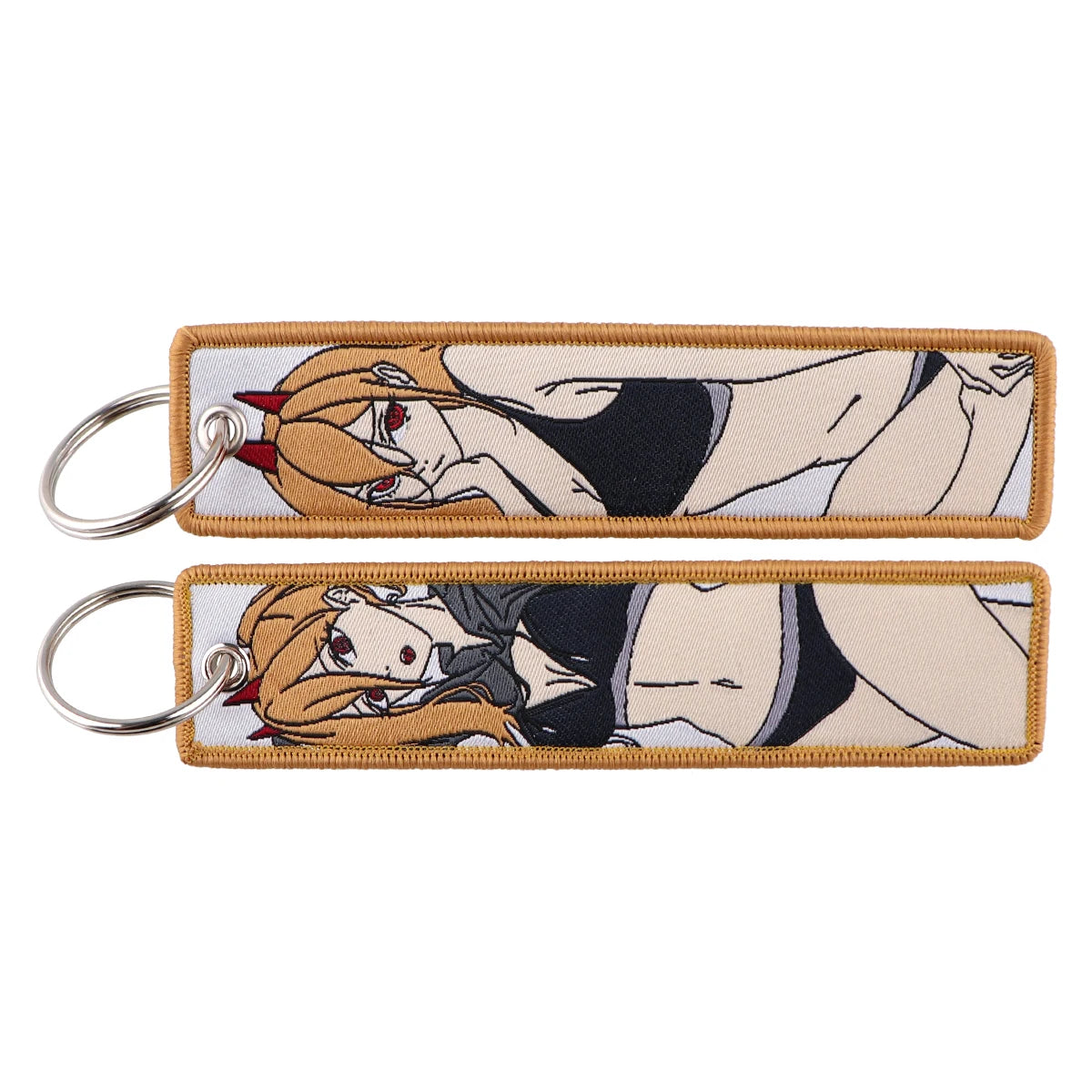 Anime Embroidered Jet Tag Keychain™