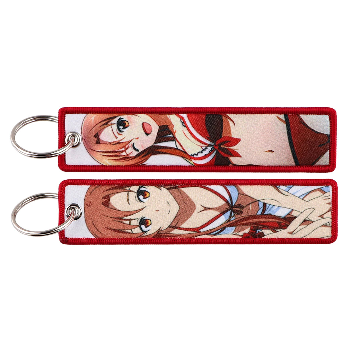 Anime Embroidered Jet Tag Keychain™