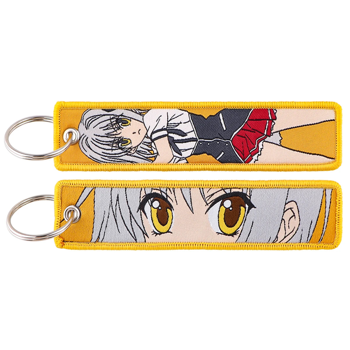 Anime Embroidered Jet Tag Keychain™