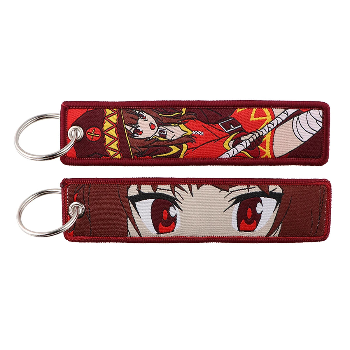 Anime Embroidered Jet Tag Keychain™