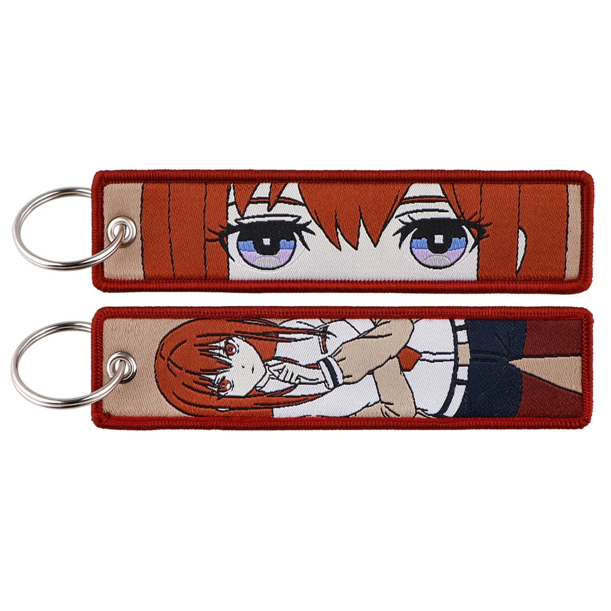 Anime Embroidered Jet Tag Keychain™