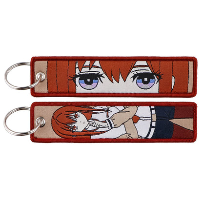 Anime Embroidered Jet Tag Keychain™