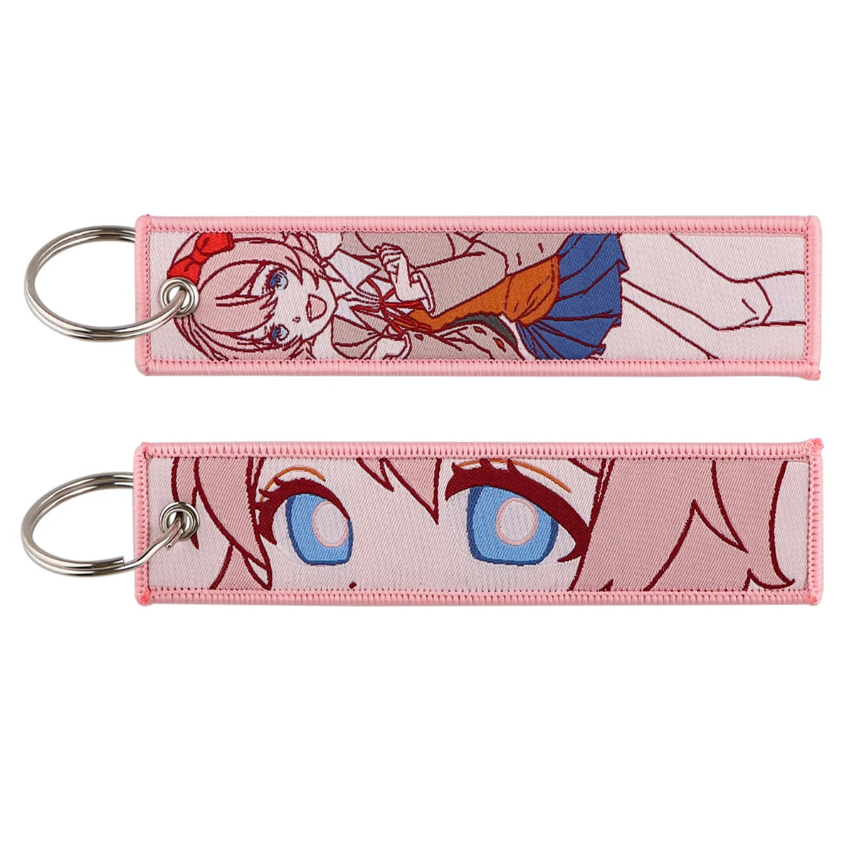 Anime Embroidered Jet Tag Keychain™