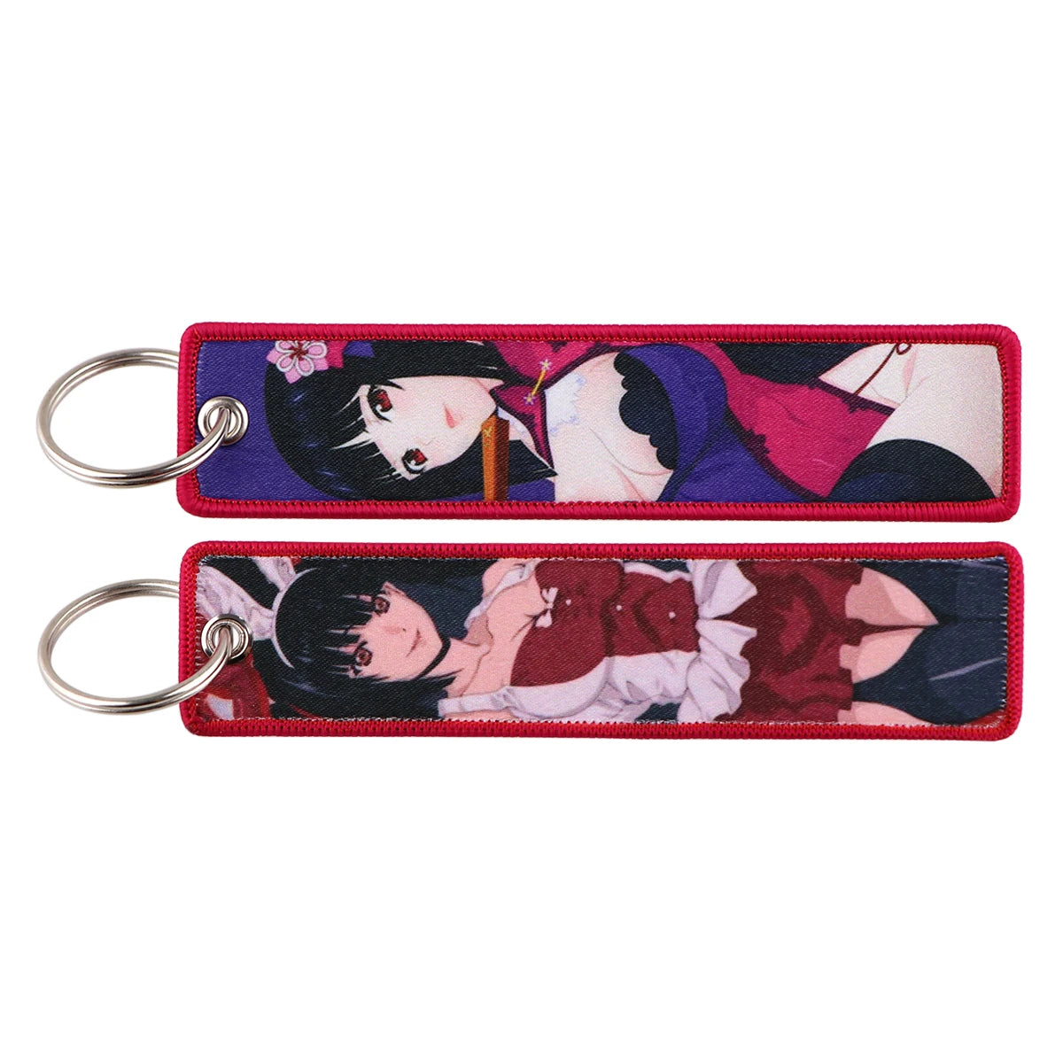 Anime Embroidered Jet Tag Keychain™
