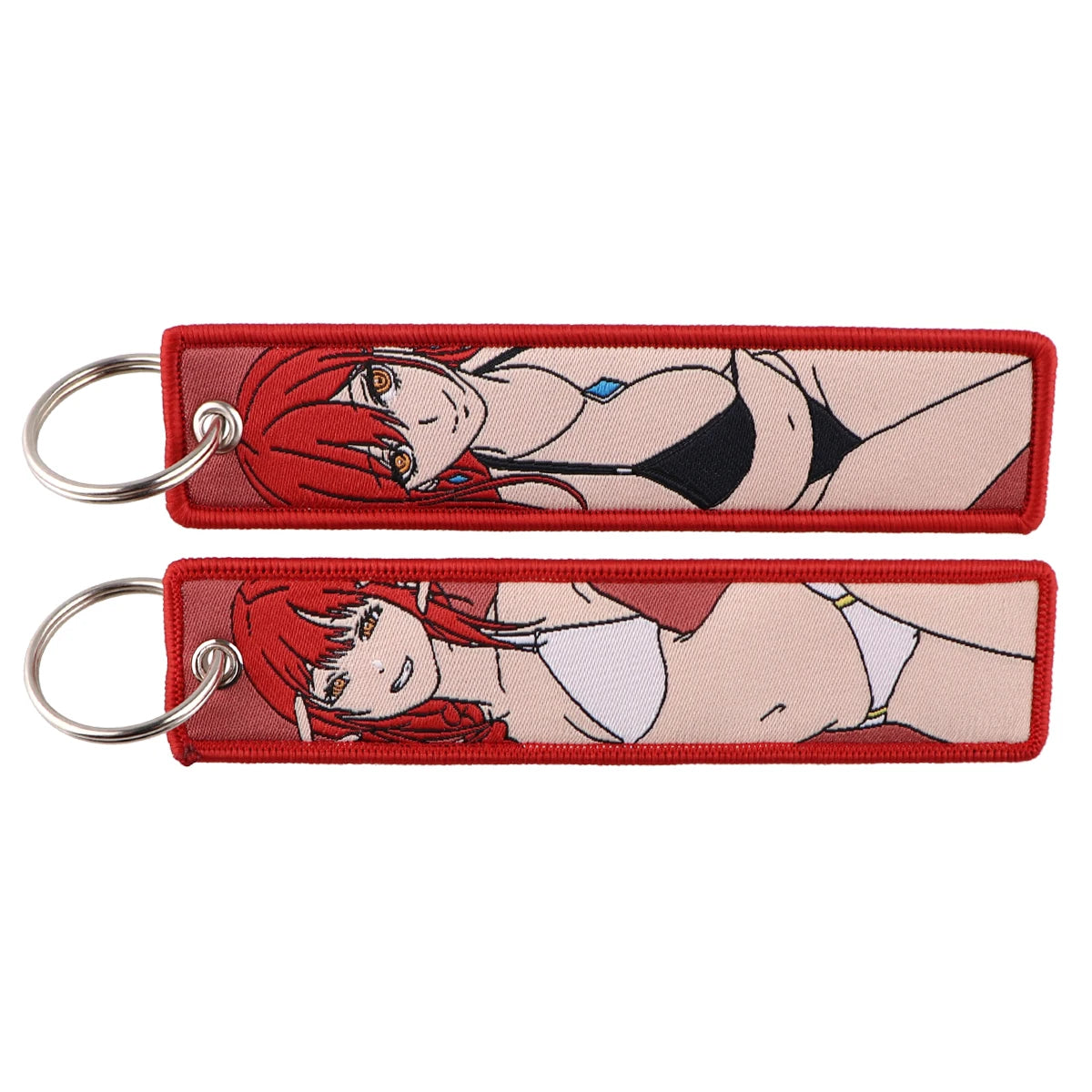 Anime Embroidered Jet Tag Keychain™