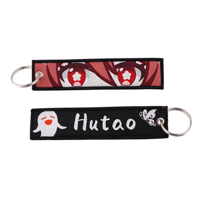 Anime Embroidered Jet Tag Keychain™