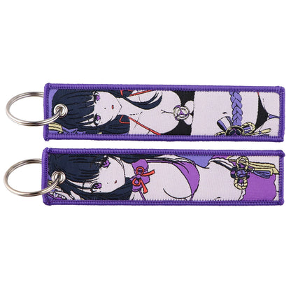 Anime Embroidered Jet Tag Keychain™