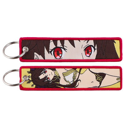 Anime Embroidered Jet Tag Keychain™
