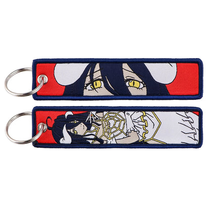 Anime Embroidered Jet Tag Keychain™