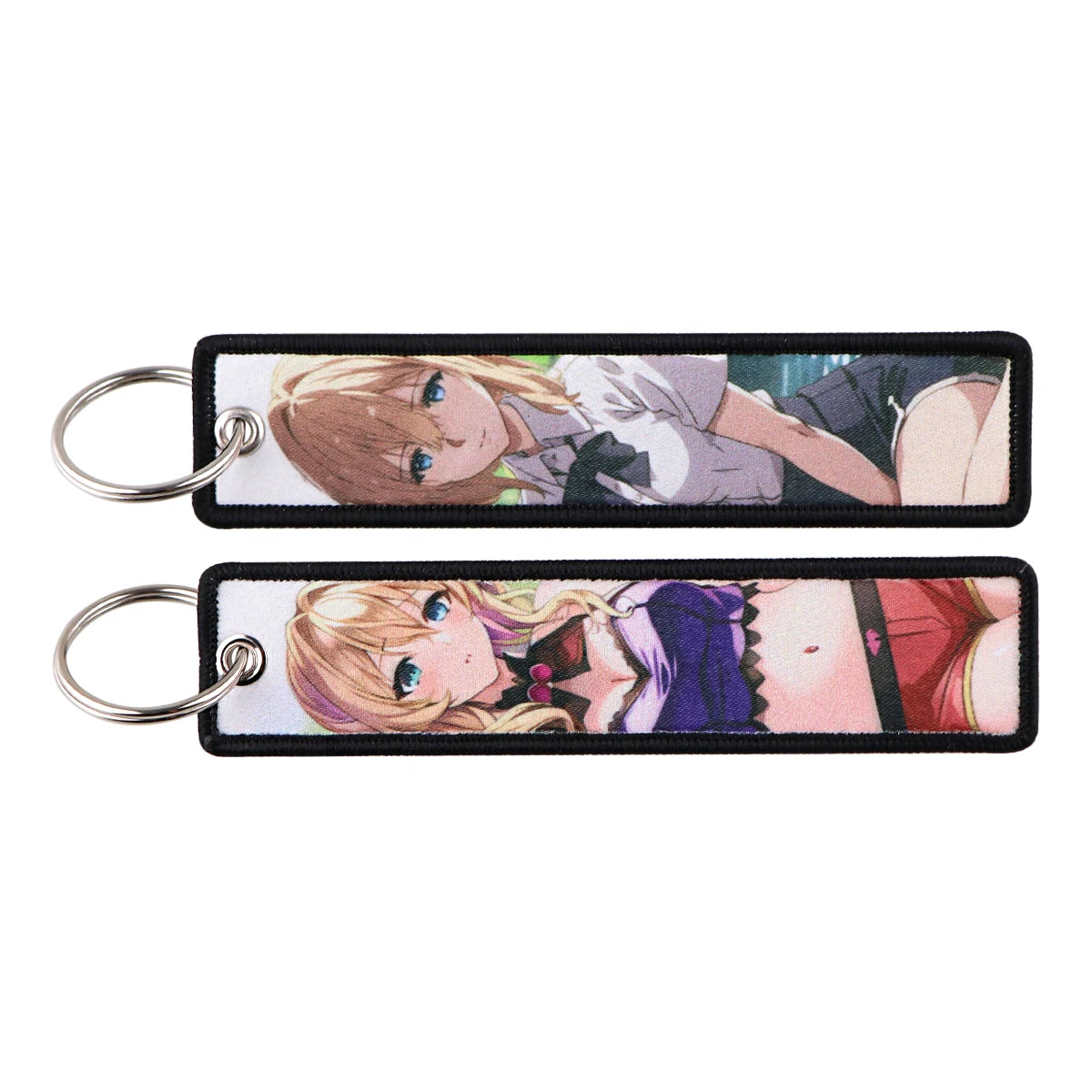 Anime Embroidered Jet Tag Keychain™