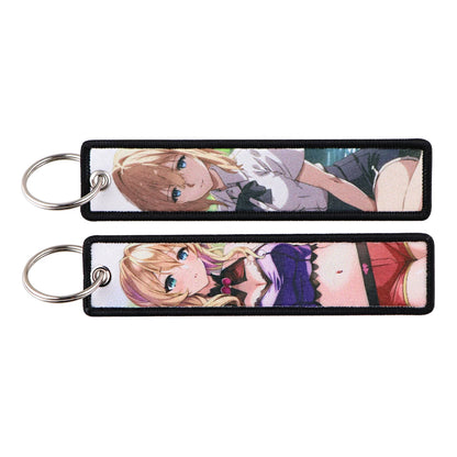 Anime Embroidered Jet Tag Keychain™