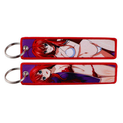 Anime Embroidered Jet Tag Keychain™