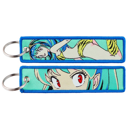Anime Embroidered Jet Tag Keychain™