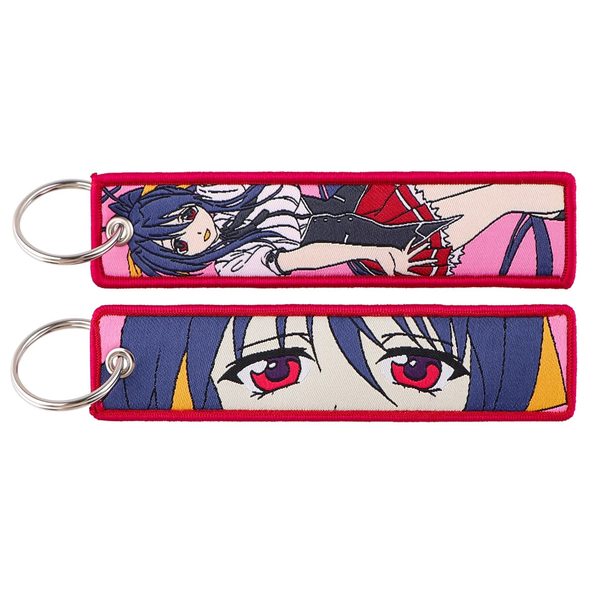 Anime Embroidered Jet Tag Keychain™
