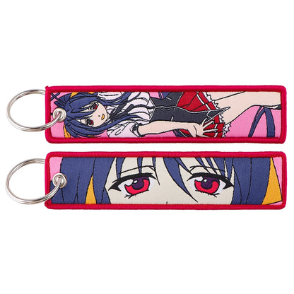 Anime Embroidered Jet Tag Keychain™