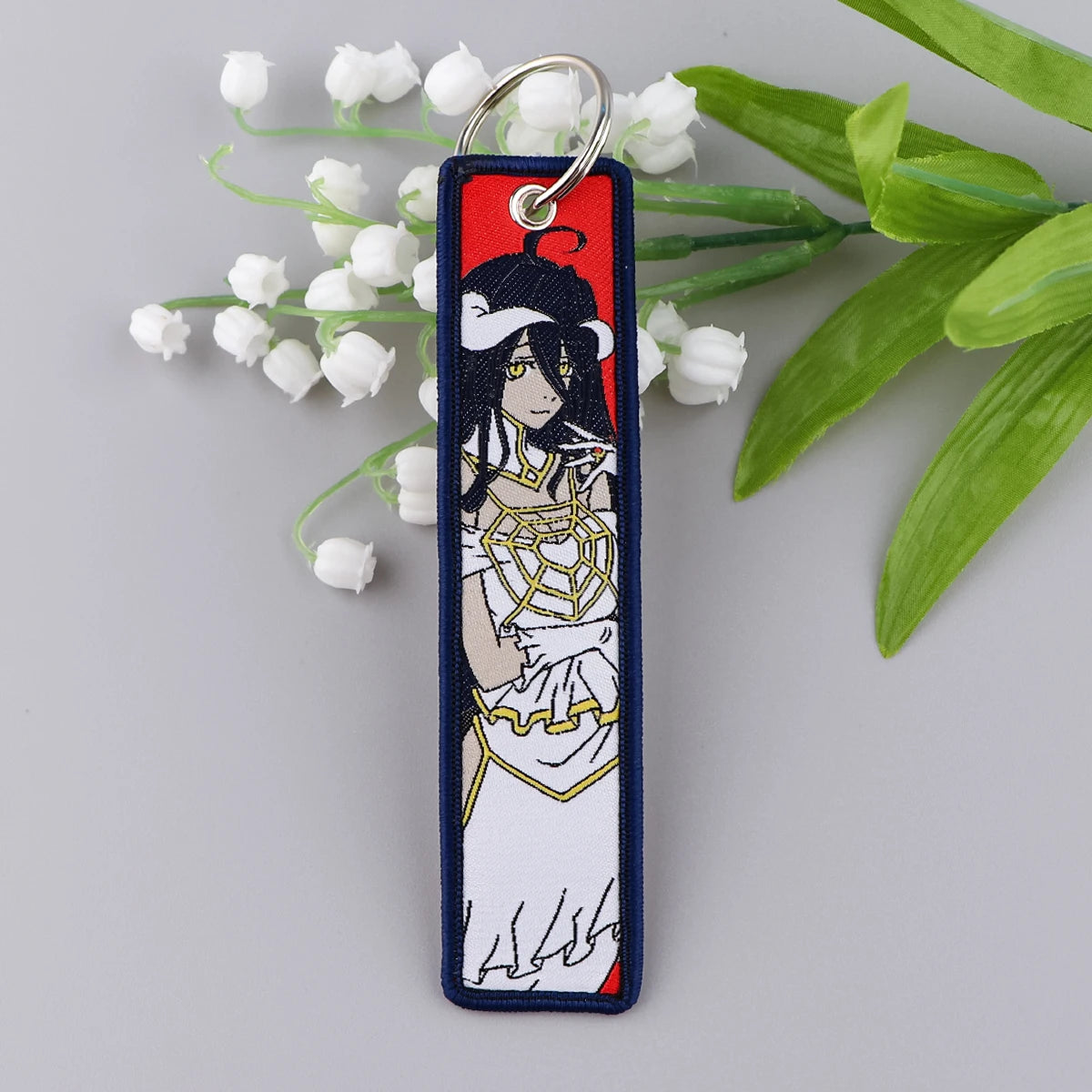 Anime Embroidered Jet Tag Keychain™