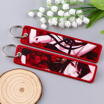 Anime Embroidered Jet Tag Keychain™