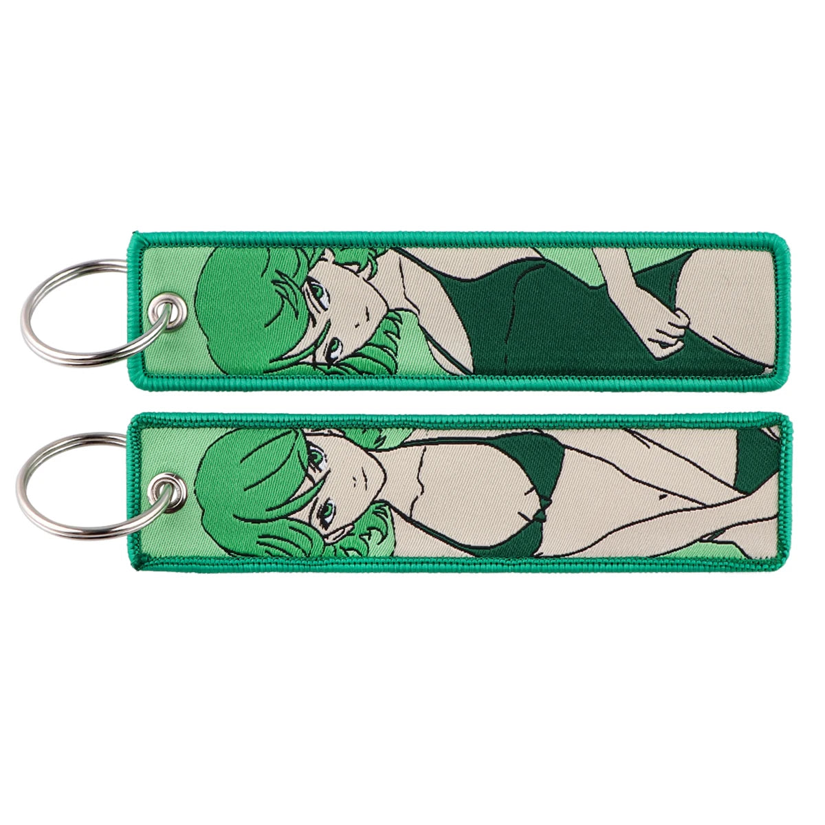 Anime Embroidered Jet Tag Keychain™