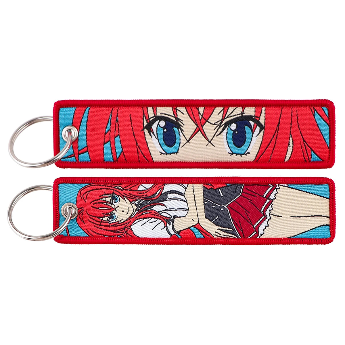 Anime Embroidered Jet Tag Keychain™